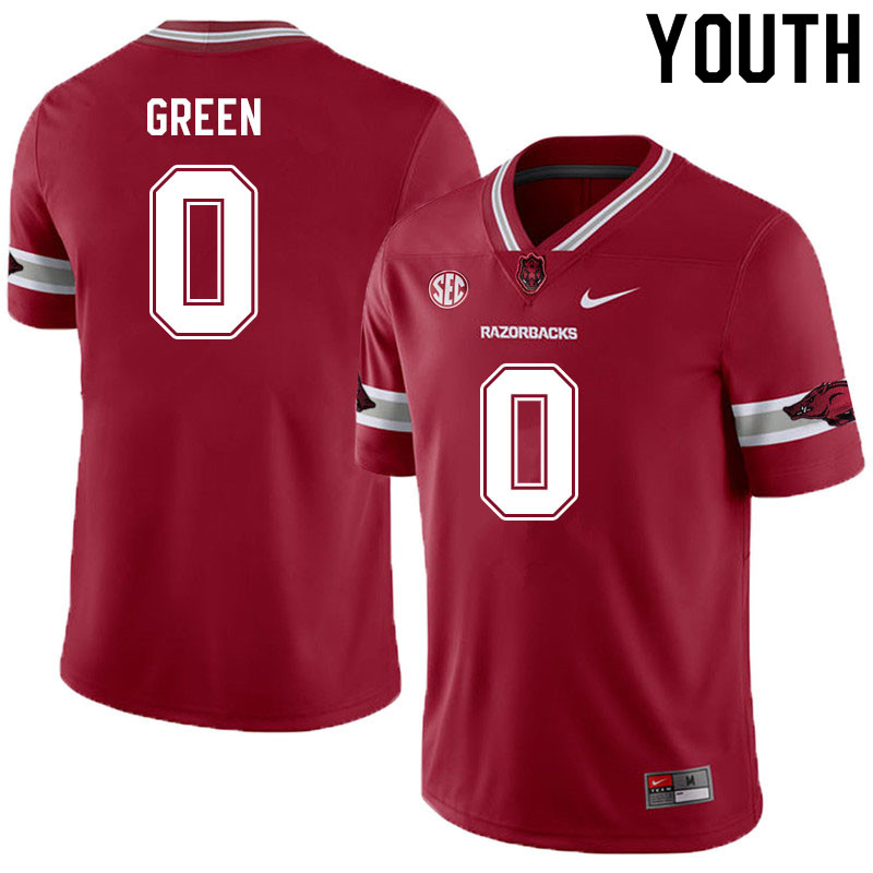 Youth #0 AJ Green Arkansas Razorbacks College Football Jerseys Sale-Alternate Cardinal